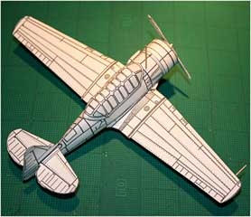 SNJ Texan downloadable cardmodel