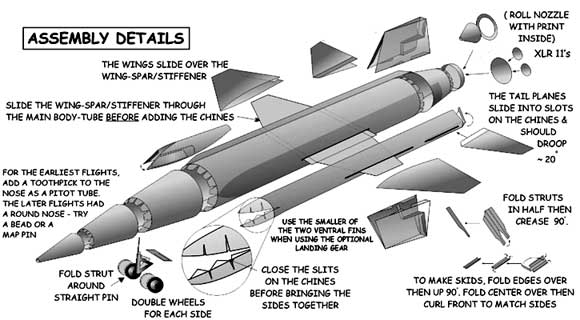 X-15 assembly drawing