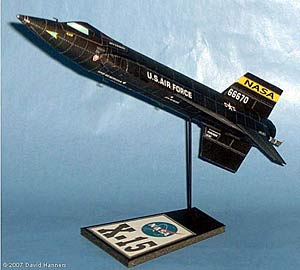 X-15 cardmodel