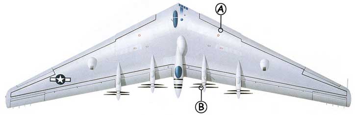 Northrop XB-35 Callout Top