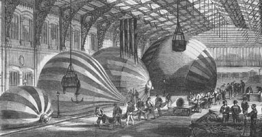 Rail Road station balloon factory