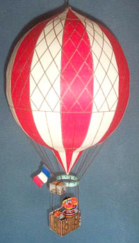 paper model of the Paris Seige Balloon