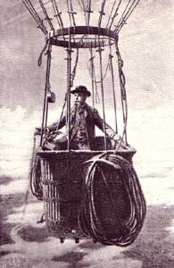 Gaston Tissandier in basket