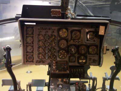 Cockpit of the Piasecki H-21 Shawnee