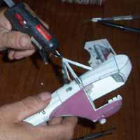 PV-2 model -gluing wheel