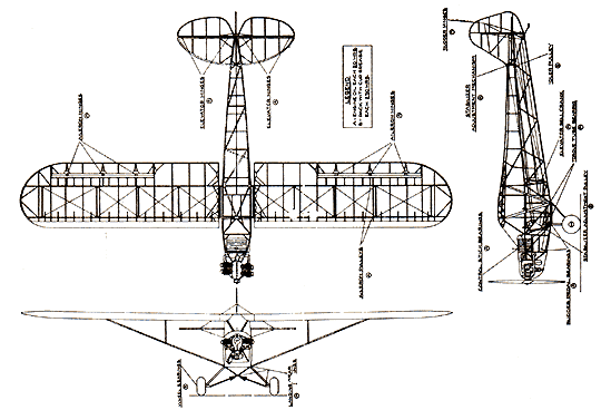 The Structures 3 view of the Piper J3 Cub