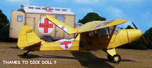 Piper Super Cub AH1 AH-1 Cardmodel Fiddlersgreen Fiddlersgreen.net 