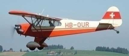 piper supercub flying