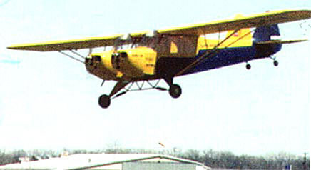 Wagner Twin Cub landing