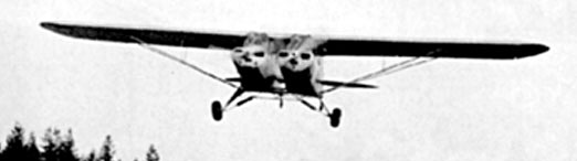 Wagner Twin Cub flying