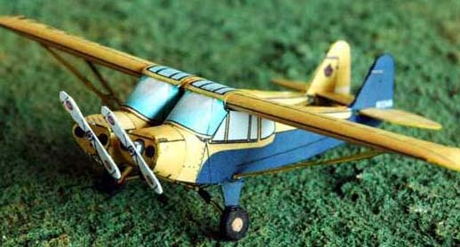 Paper model of the Wagner Twin Cub oddity