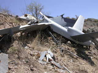 UAV crashed in the Federally Administered Tribal Areas (FATA) of Pakistan