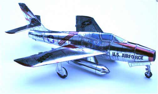 Republic F84 F-84 Cardmodel Fiddlersgreen Fiddlersgreen.net