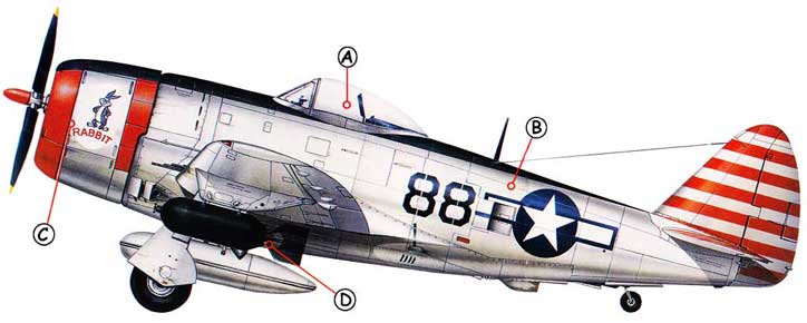 Republic P-47 Thunderbolt Callout