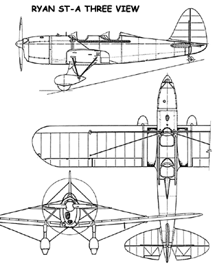 3 View of the Ryan PT-16/ST-A