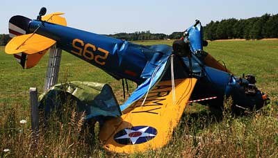 Ryan PT-22 Crash