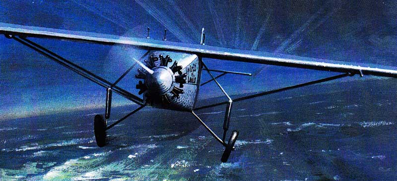 Lindbergh's Spirit of St Louis paper model kit