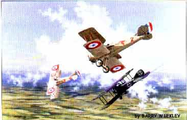 The WWI Scout SPAD 13 dogfight pic