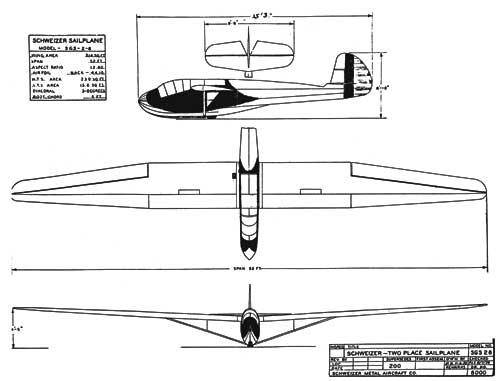 3 View of the Schweizer TG-2