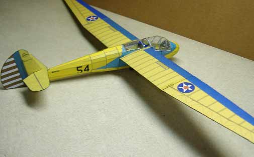 TG2 Glider Downloadable card model