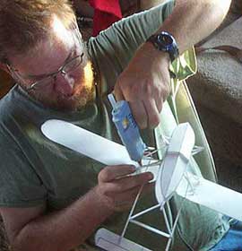 Aaron working on the S-39