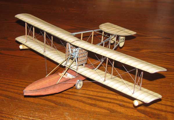 Bat-Boat airplane paper model