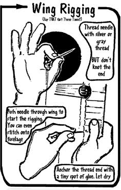 Wing Rigging with thread