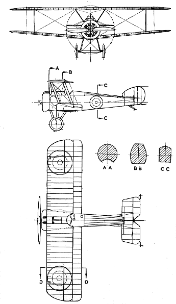 3 view of the Sopwith Camel