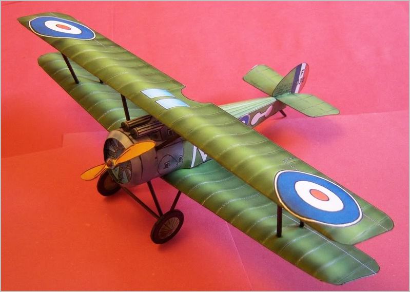 Sopwith Camel WWI Scout paper model kit