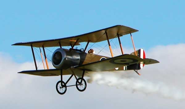 illustration for the Sopwith Pup WWI British Scout paper model airplane