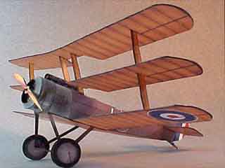 Sopwith Triplane  paper model airplane