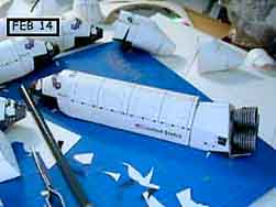 Columbia Space Shuttle model 3