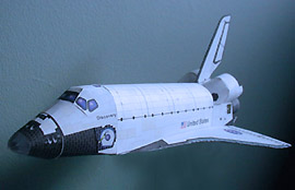 Columbia Space Shuttle model