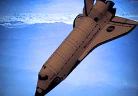 Model in space