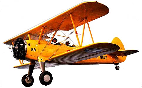 Boeing-Stearman PT-17 Kaydet in flight