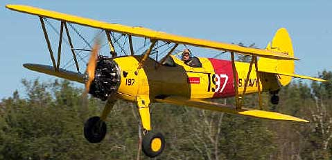 Boeing-Stearman PT-17 Kaydet in flight