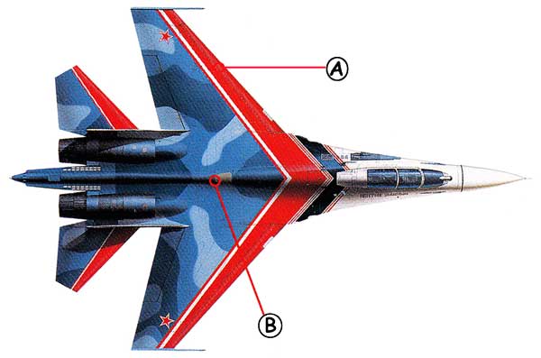 Sukhoi Su-27 Callout Top