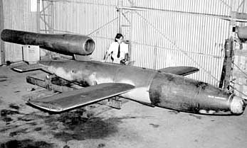 Captured V-1 Buzz Bomb