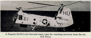 photo of the HUP-2 Vertol Retriever in action