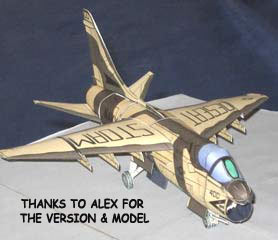 A7 Corsair downloadable paper model