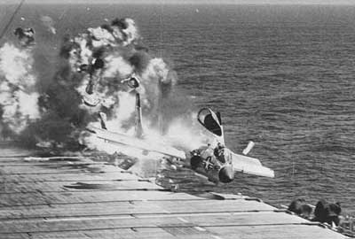 Vought F7U Cutlass Crash