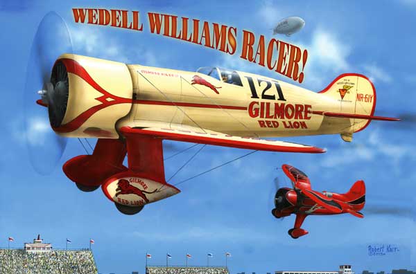 illustration for Wedell-Williams Gilmore 121 Monoplane paper model