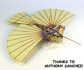 Gustov Whitehead #21 Early flying machine model by Anthony Sanchez