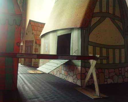 Border Crossing Story Book House approaching the gate