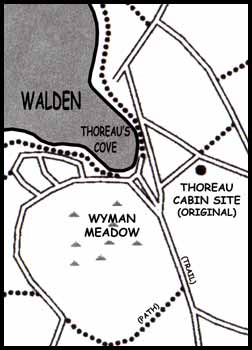 Map of Walden Pond