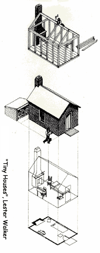 Thoreau's cabin in construction
