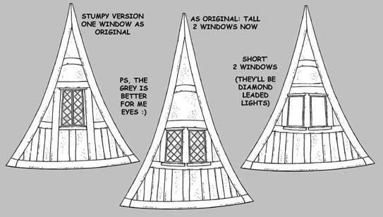 Window varialtions of the Story Book House- Hunters Haven