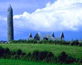 Round Tower and monastery of Kilmacduagh, Ireland