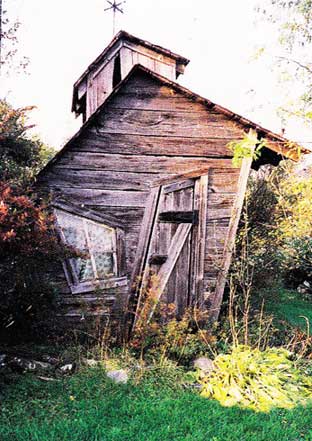 Wonky Outhouse-Privy