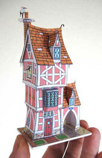 Robert's Roost paper model story book house